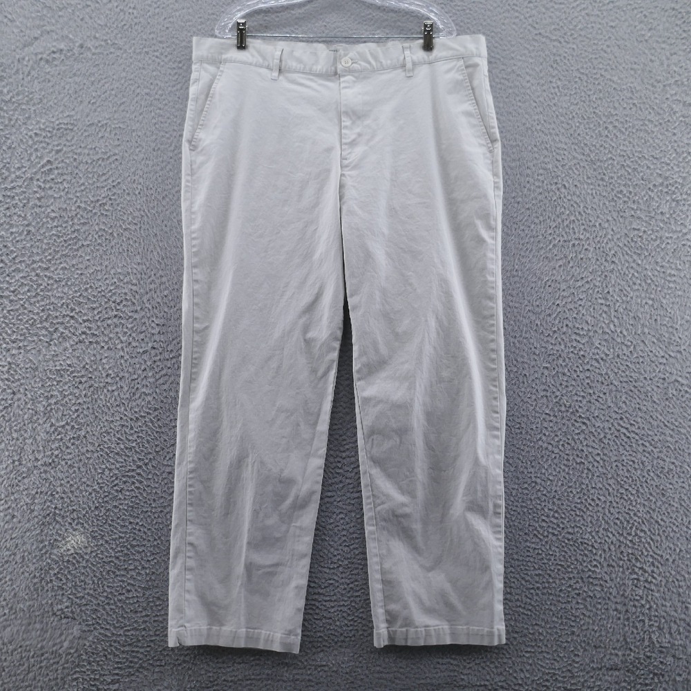 Graham Luxe Mens Richmond Golf‎ Pants 40x30* Beige High Rise Flat Front
